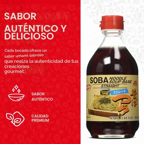 Vista 3 de Sopa base para Soba (tsuyu) Shirakiku, 12.17 onzas