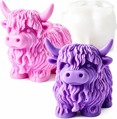 Vista 8 de 2 moldes de silicona con diseño de flores para velas, molde de decoración de pastel de chocolate con flores 3D, cera de jabón, resina epoxi