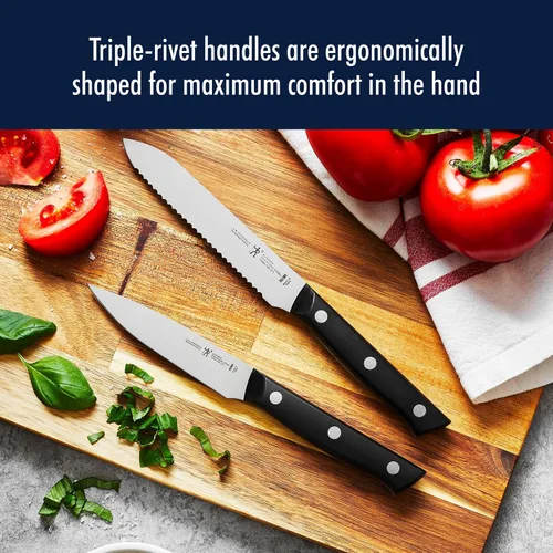 Vista 7 de HENCKELS Dynamic Razor-Sharp - Juego de cuchillos de 20 piezas, cuchillo de chef, cuchillo de pan, cuchillo de carne, diseño alemán informado por
