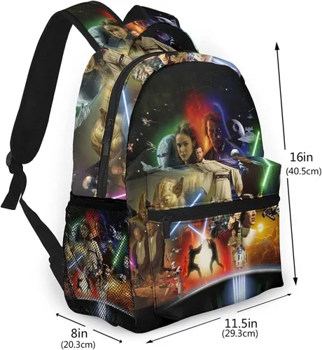 Vista 2 de Casual Backpack Durable Water Resistant Bookbag Shcool Bags For Teens