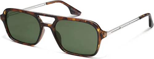 Vista 12 de SOJOS Vintage Polarized Aviator Sunglasses for Women Men 70s Retro Flat Narrow Rectangular Womens Glasses SJ2186