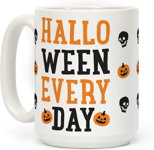 Vista 106 de LookHUMAN Tazas de Halloween Taza de café de Halloween - Tazas de café para decoración ideales para amantes y entusiastas de la decoración - Taza