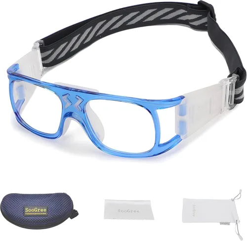 Vista 12 de SooGree Gafas deportivas de racquetbol, baloncesto, fútbol, fútbol, gafas protectoras, lentes de seguridad, lentes reemplazables