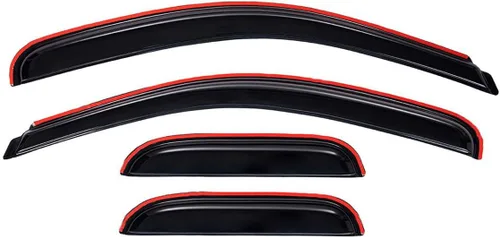 Vista 8 de Lightronic Visera de ventana de ventilación automática extra duradera en el canal, compatible con Chevrolet Silverado 2007-2013 y GMC Sierra 1500