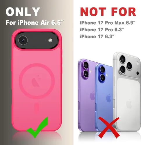 Vista 115 de Funda para Google Pixel 10 Pro XL, cubierta magnética mate, color negro Fit for MagSafe, Screen Protector included, Shockproof Military Grade