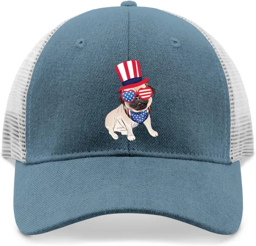 Vista 9 de Gorras de béisbol ajustables para hombre, diseño gráfico de mezclilla