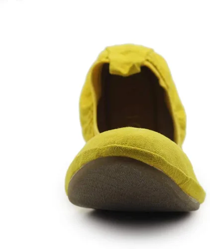 Vista 3 de Ollio Zapatos bajos de bailarina, cómodos, de gamuza sintética, para mujer
