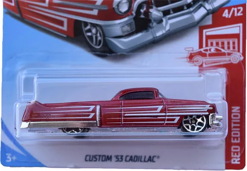 Vista 2 de Hot Wheels Cadillac 6/250 personalizado, edición roja serie 4/12