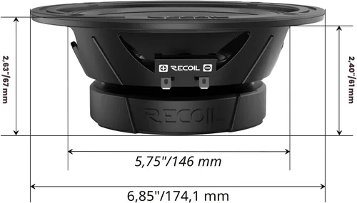 Vista 3 de RECOIL MS65-4P Altavoces de puerta de audio profesional de rango medio