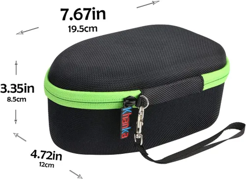 Vista 5 de Khanka Reemplazo de estuche de viaje duro para Steamfast SF-717 Mini plancha de vapor (interior verde) EVA Hard Shell, Accessory Storage Pocket
