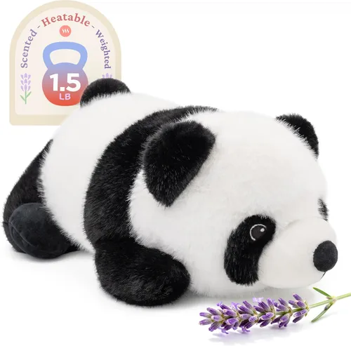 Vista 37 de IKASA Animal de peluche de pingüino para microondas, almohadilla térmica para mayor comodidad y calidez, calentable y refrigerable de 1.5 libras