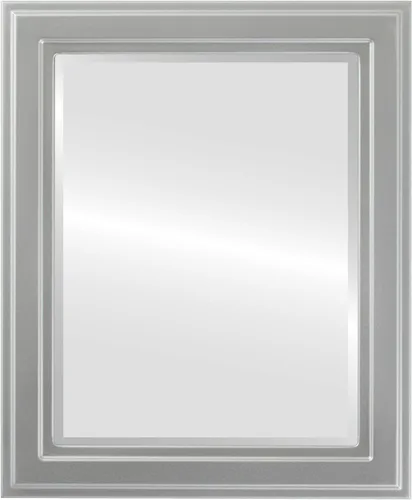 Vista 18 de OVALCREST Espejo de pared biselado rectangular para decoración del hogar, estilo Wright - Oro champán - Dimensiones exteriores de 16 x 20 pulgadas