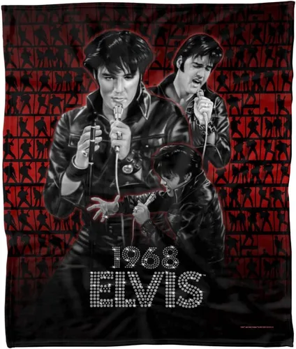 Vista 6 de Trevco Elvis Presely Comback - Manta de forro polar (36 x 58)