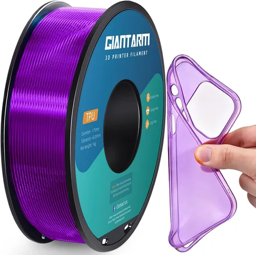 Vista 15 de GIANTARM Filamento de ácido poliláctico (PLA) para impresora 3D, carrete de 2.2 lbs, 0.07 in +/-0.001 in, 1080 pies por rollo, embalaje al vacío