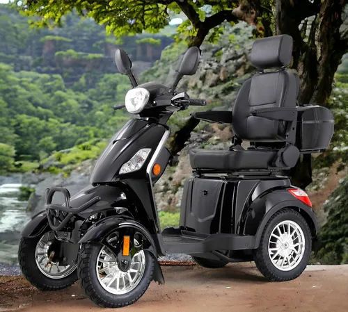 Vista 8 de Scooters de movilidad para personas mayores y adultos, capacidad de 500 libras - Carrito de movilidad eléctrico todo terreno de 800W - Scooter