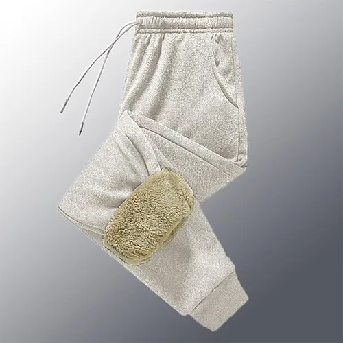 Vista 2 de HJYUZP Wide Leg Sweatpants Men's Thermal Fleece Pockets Thickened Fleece Lined Casual Sports Trousers Joggers for Women