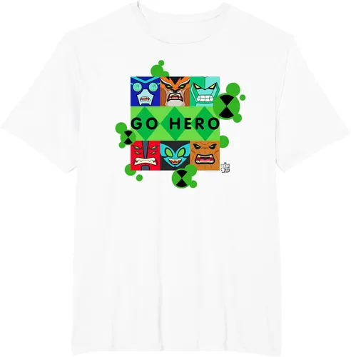 Vista 13 de Ben 10 Go Hero - Camiseta, Azul / Patchwork, S
