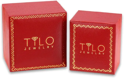 Vista 6 de Aretes redondos clásicos de oro blanco de 14K sin extremos