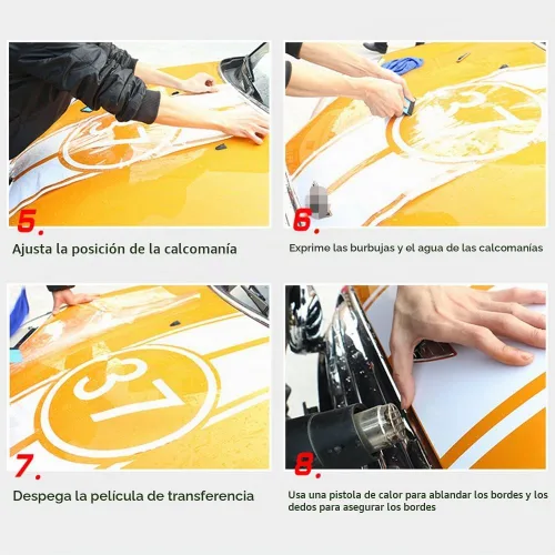 Vista 7 de Calcomanía de vinilo para capó de coche, diseño de rayas para Mini Cooper F55 2015 2016 f56 2014-2016 (negro brillante)