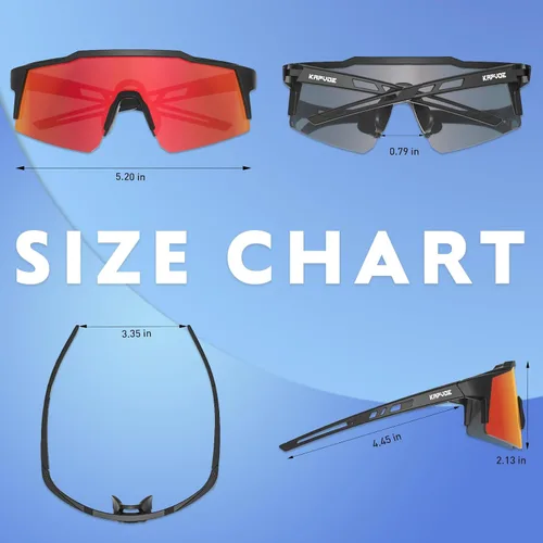 Vista 4 de KAPVOE Youth Polarized Sports Sunglasses Kids Baseball Softball Cycling Glasses UV400 Protection for Boys Girls Age 6-12