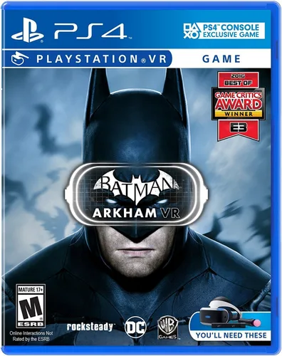 Vista 6 de Playstation VR Bundle 3artículos-gran turismo SPORT Bundle PlayStation Move Motion controladoresdos paquetes y psvr Batman Arkham VRJuego