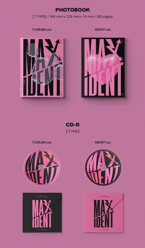 Vista 2 de Stray Kids 2 Gift MAXIDENT Random ver. Pre-Order Benefit+KPOP Idol Mask+Extra Photocard