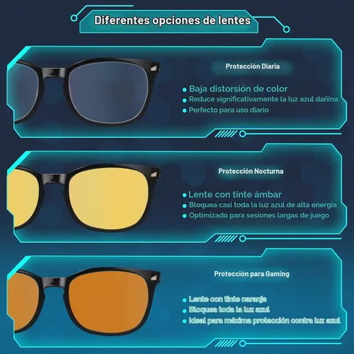 Vista 8 de Lentes de luz azul para mujeres y hombres 99% de bloqueo de luz azul para computadora, juegos, televisión, pantalla de teléfono, marco cuadrado