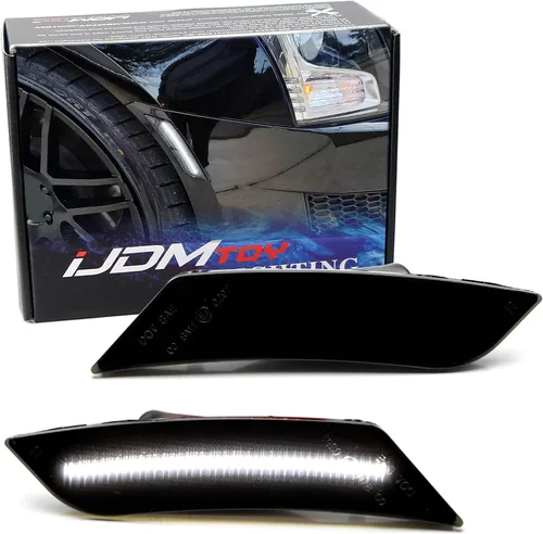 Vista 10 de iJDMTOY Kit de Luces Marcadoras Laterales LED Ámbar de Lente Transparente para Parachoques Compatible con Cadillac ATS 2013-2014, Cadillac XT5 2017