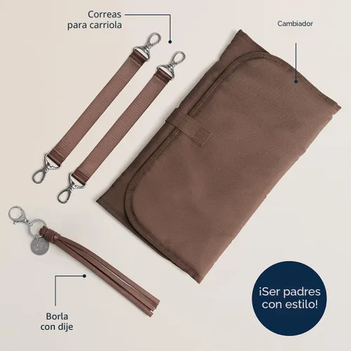 Vista 6 de Itzy Ritzy Boss Plus Mochila grande para pañales con 19 bolsillos (Aspen)