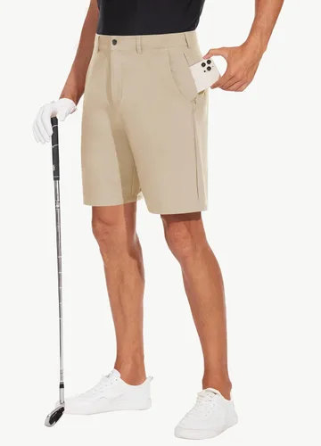 Vista 3 de JWM Mens 7"9" Stretch Golf Shorts