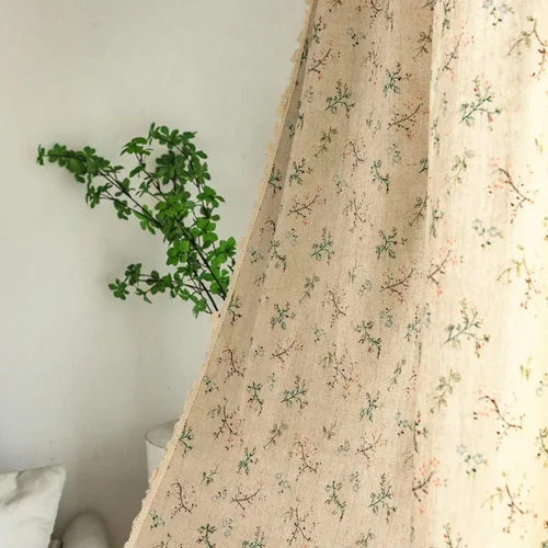 Vista 37 de Deeprove - Cortinas bohemias de 63 pulgadas de largo para dormitorio, rayas de lunares de punto hueco beige y patchwork de algodón y lino crema