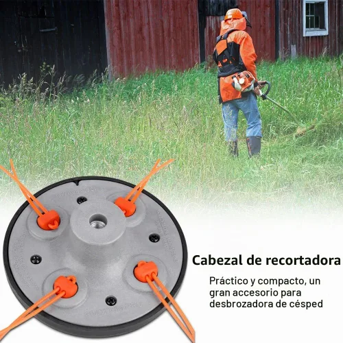 Vista 3 de Acogedor - Cabezal de repuesto para recortadora de 4 líneas