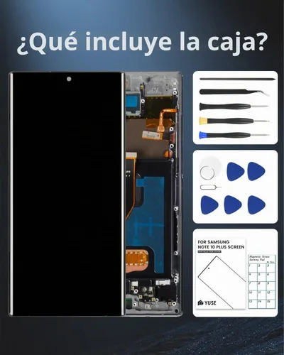 Vista 7 de Reemplazo de pantalla OLED para Galaxy Note 10 Plus con marco y herramientas
