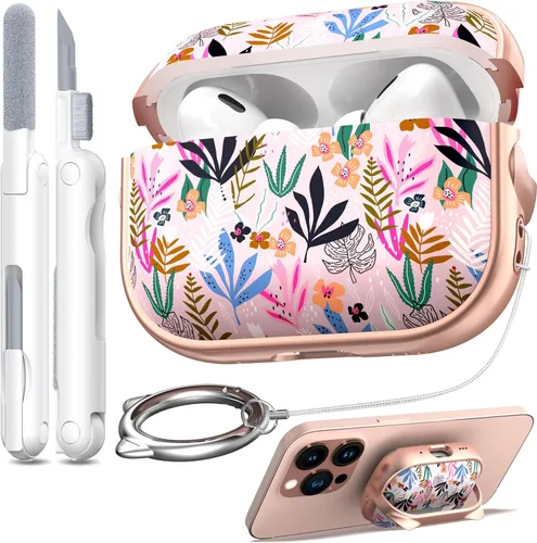 Vista 14 de RFUNGUANGO AirPods Pro Funda Transparente TPU Suave Transparente Blanco