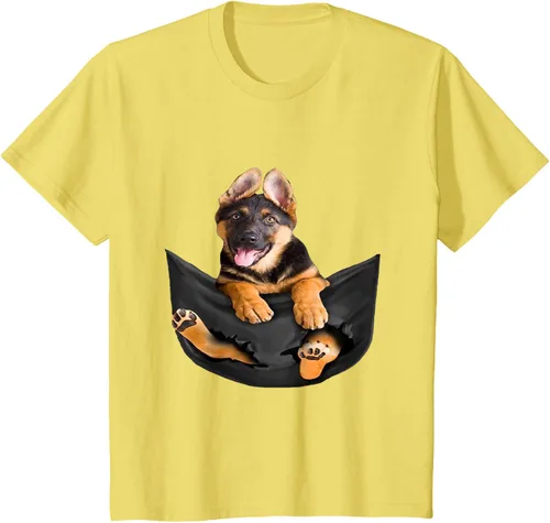 Vista 82 de Dog Lovers Gifts - Camiseta divertida con cara de perro con bolsillo, Negro, S