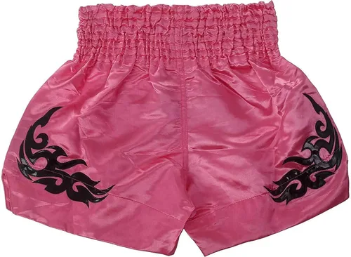 Vista 2 de FLKKY Muay Thai - Pantalones cortos de boxeo para hombres y mujeres, de alta calidad, para entrenamiento de artes marciales, gimnasio, boxeo