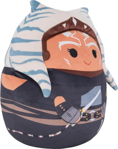 Vista 2 de Squishmallows Peluche original de Star Wars Ahsoka de 12 pulgadas (tamaño mediano)