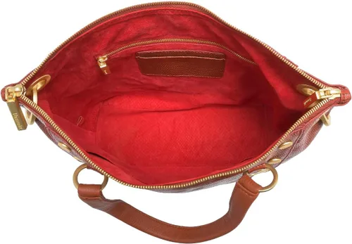 Vista 5 de Hammitt Bolso grande de cuero marrón con diseño de lagarto Redwood Lizard