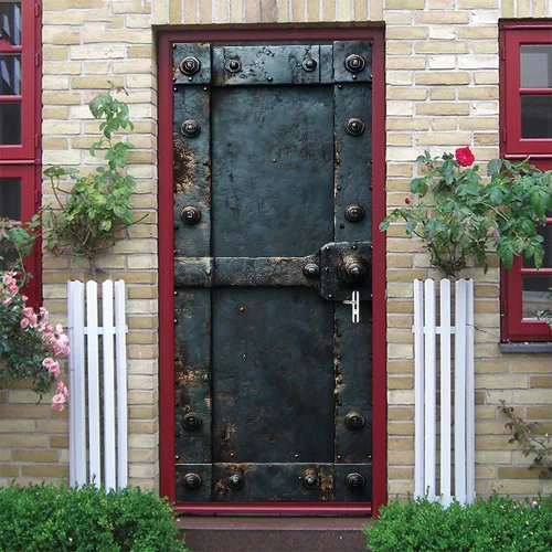Vista 28 de Adhesivos 3D para puerta, murales para despegar y pegar, puerta de madera, papel tapiz autoadhesivo, extraíble, PVC, impermeable, póster para Puerta