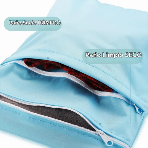 Vista 3 de Kenning - Paquete de 6 bolsas húmedas y secas, impermeables, reutilizables