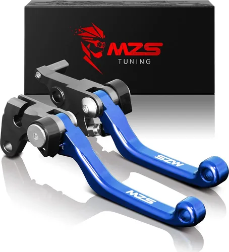 Vista 13 de MZS - Palancas de embrague y freno ajustables para motocicleta todo terreno, color negro, con mecanizado CNC, compatibles con YZ65 2018-2025 / YZ80