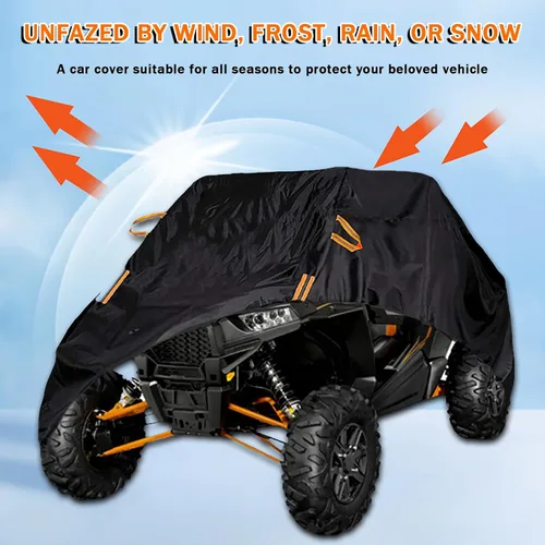 Vista 3 de Fundas UTV resistentes para CFMoto UForce 800 2014-2020, protección Oxford 210D para todo tipo de clima, cubierta lateral a lado, resistente al
