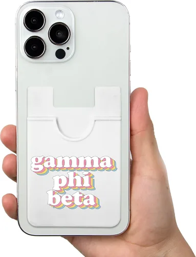 Vista 3 de Sorority Shop Gamma Phi Beta Koala Pouch - Soporte para tarjetas de diseño retro para funda de teléfono, billetera para teléfono adherente