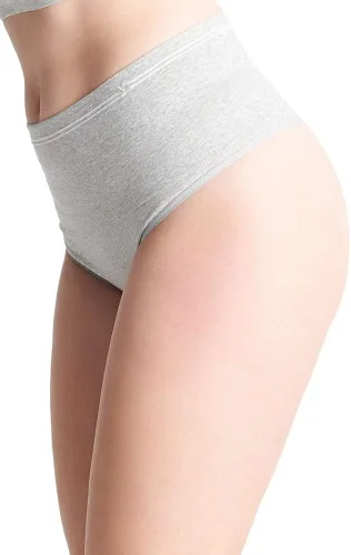 Vista 2 de Yummie Tanga de algodón sin costuras para mujer