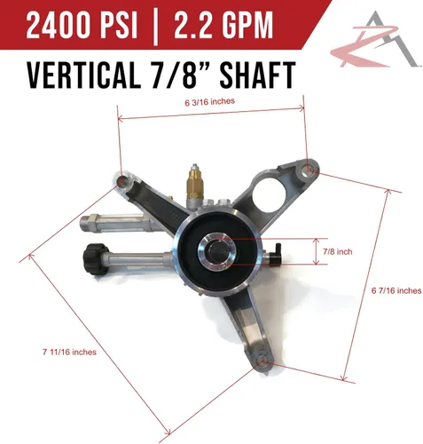Vista 2 de The ROP Shop Bomba OEM Annovi Reverberi para lavadora a presión se adapta a Troy Bilt 020676, 020676A, 020415