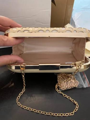Vista 6 de missfiona Bolso de mano para mujer, con huecos, para boda, fiesta, baile de graduación