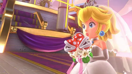 Vista 6 de Nintendo Switch Pro Controller with Super Mario Odyssey Full Game Download Code