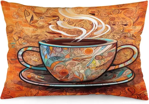 Vista 34 de Funda de almohada con sombrero de bruja con diseño de gato de 20 x 30 pulgadas, diseño de impresión de doble cara con cremallera invisible, Patrón 8