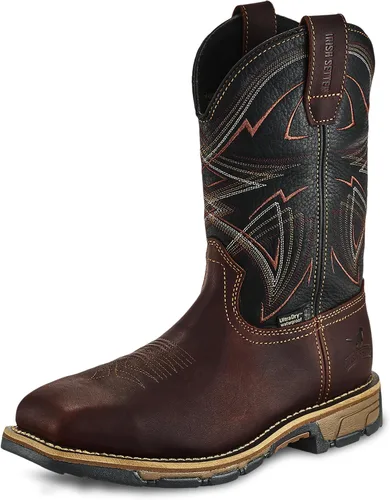 Vista 10 de Irish Setter, Marshall, para hombre, 11", impermeable, puntera de seguridad de acero, bota de trabajo tipo pull-on