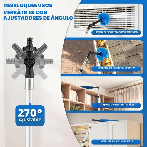 Vista 8 de Kit de plumero de alcance de 20 pies con poste de extensión de 3-12 pies